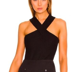BB Dakota Steve Madden Black Halter Bodysuit Size Small